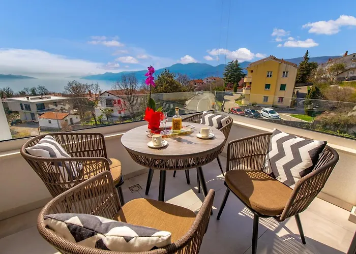 Apartment Top View With Balcony And Private Parking